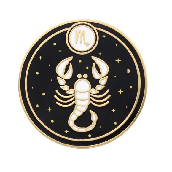 Scorpio Astrological Sign Pin - Picture 1 of 3